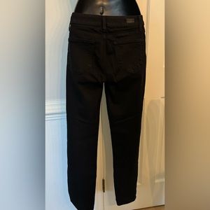 Paige black hoxton ultra skinny jeans size 25 inseam 28